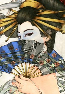 Giclée Prints - Geisha with the Fan