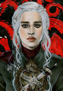 Giclée Prints - The Bleeding Heart Of Daenerys Targaryen
